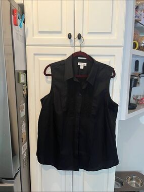 Lands End Size 18 sleeveless blouse New